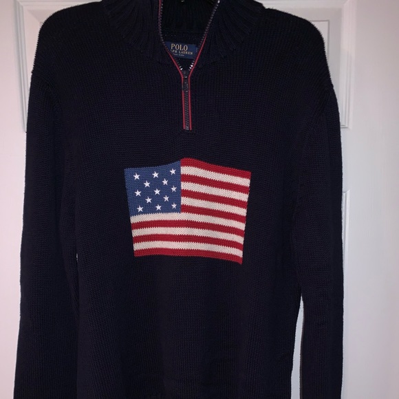 Polo Ralph Lauren Other - Polo Ralph Lauren Knit American Flag 1/2 Zip